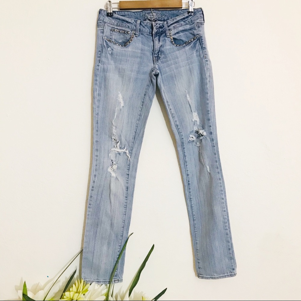 American Eagle Distressed Skinny Jean Size 6